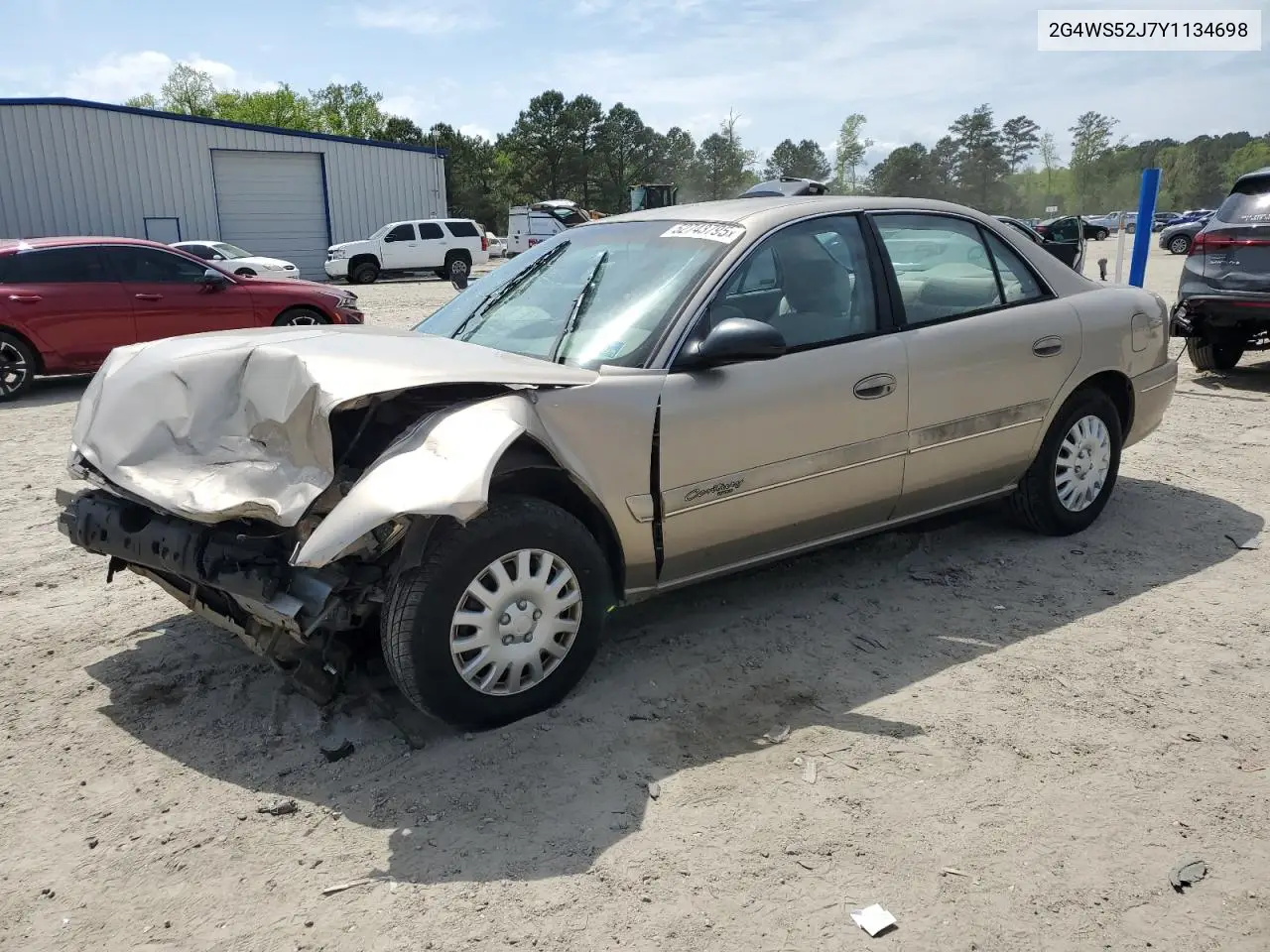 2000 Buick Century Custom VIN: 2G4WS52J7Y1134698 Lot: 52743795