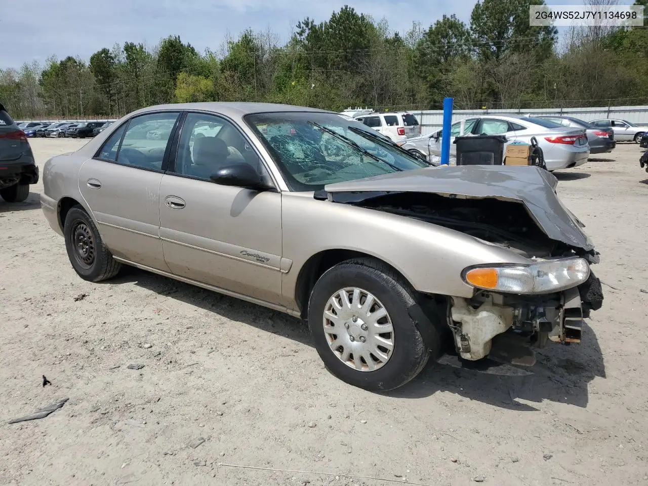 2000 Buick Century Custom VIN: 2G4WS52J7Y1134698 Lot: 52743795
