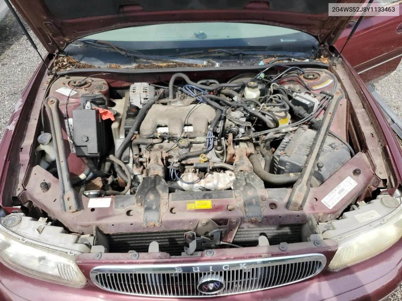 2000 Buick Century Custom VIN: 2G4WS52J8Y1133463 Lot: 55465455