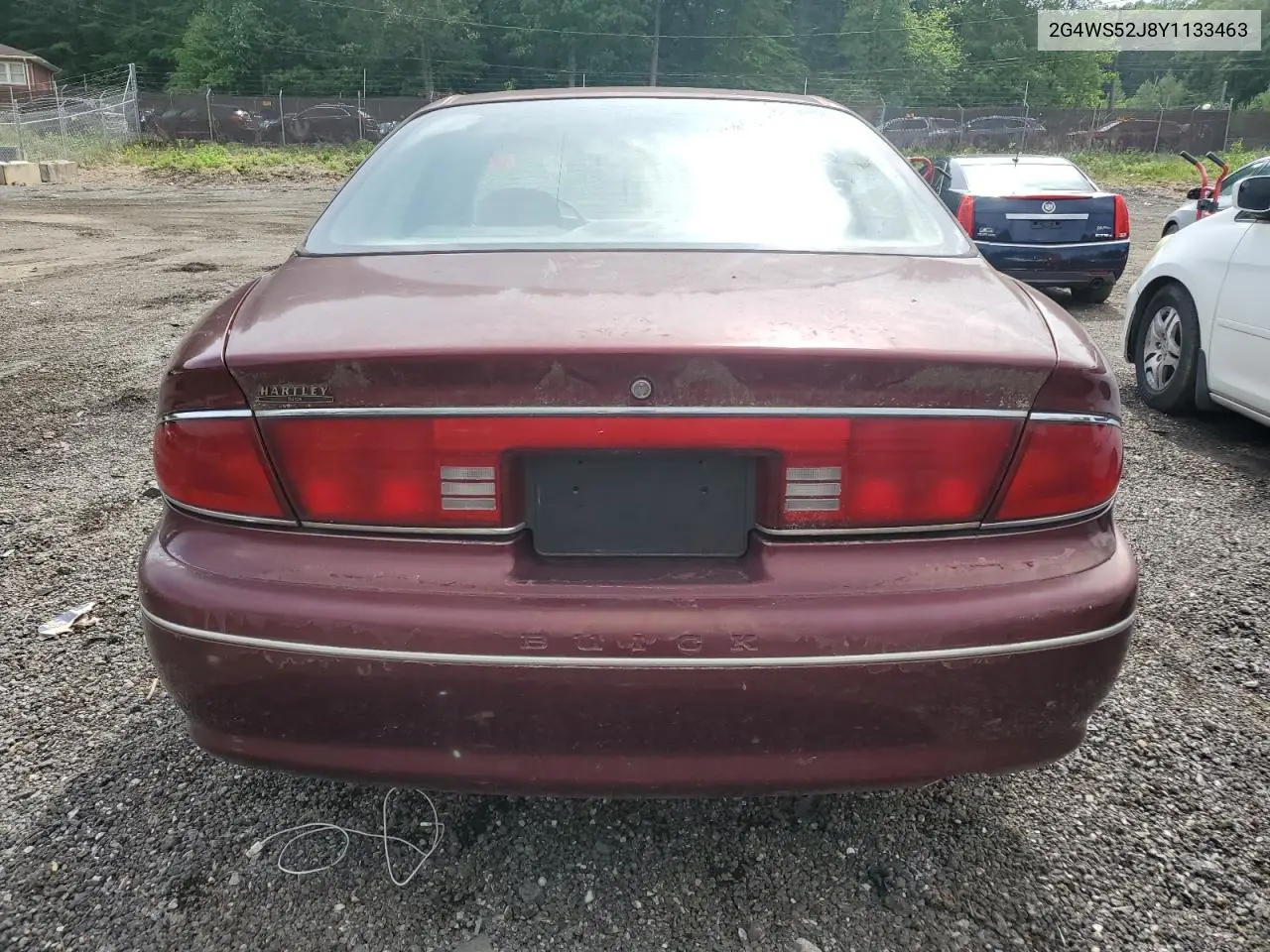 2000 Buick Century Custom VIN: 2G4WS52J8Y1133463 Lot: 55465455