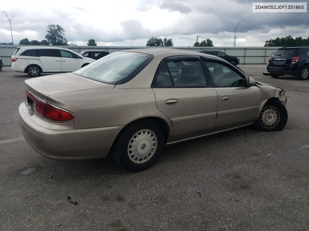 2000 Buick Century Custom VIN: 2G4WS52J0Y1351865 Lot: 58723325