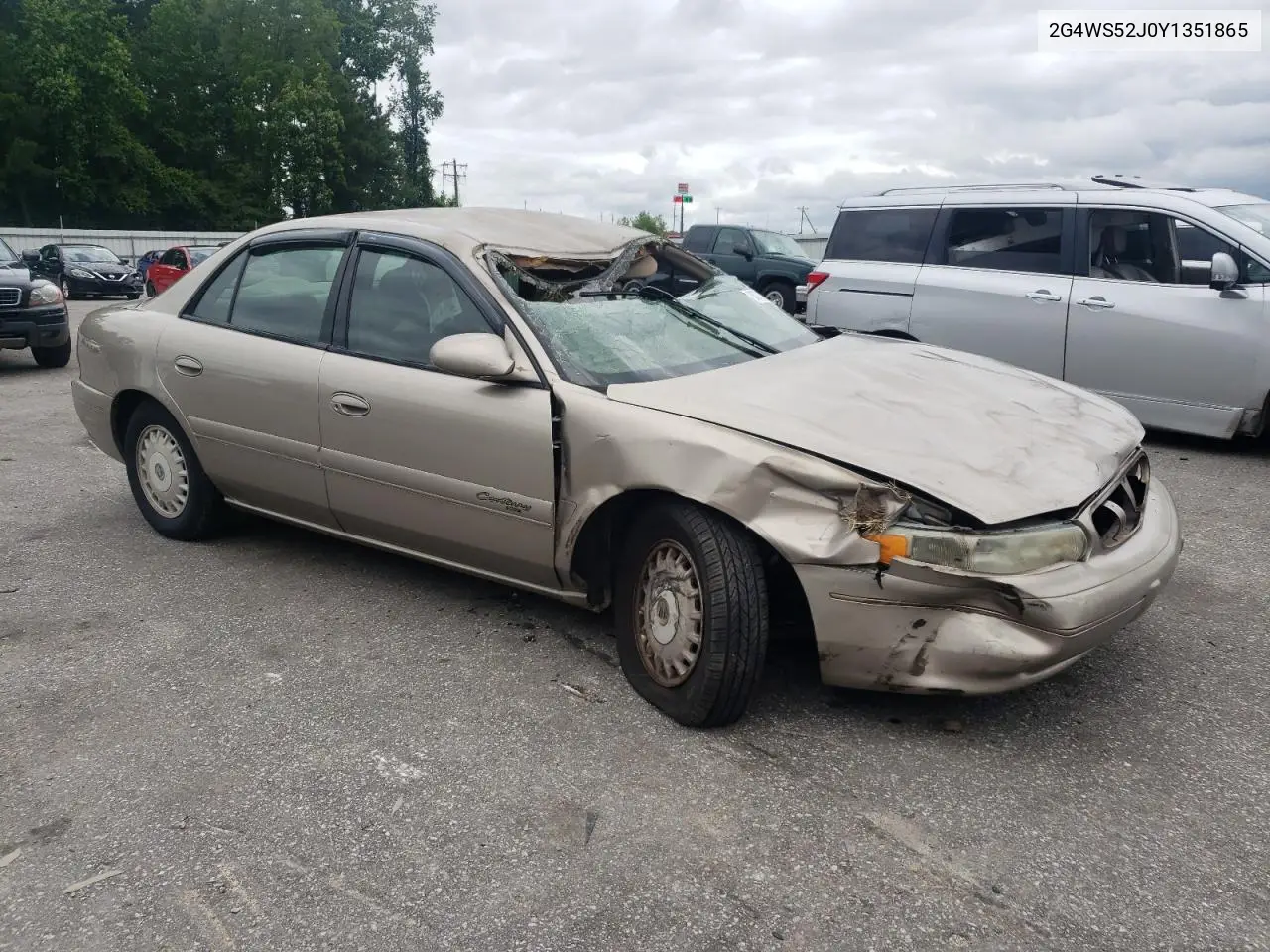 2000 Buick Century Custom VIN: 2G4WS52J0Y1351865 Lot: 58723325