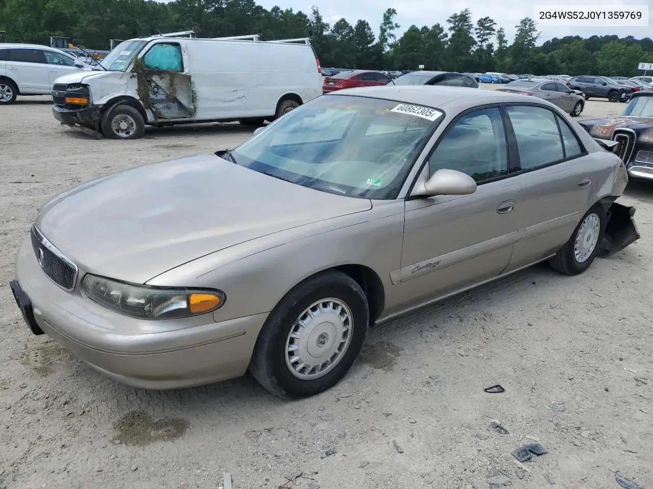 2000 Buick Century Custom VIN: 2G4WS52J0Y1359769 Lot: 60862305