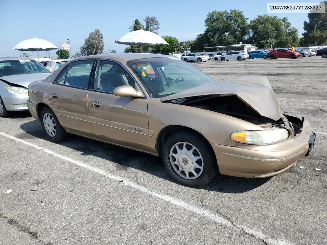 2000 Buick Century Custom VIN: 2G4WS52J7Y1288327 Lot: 61176725