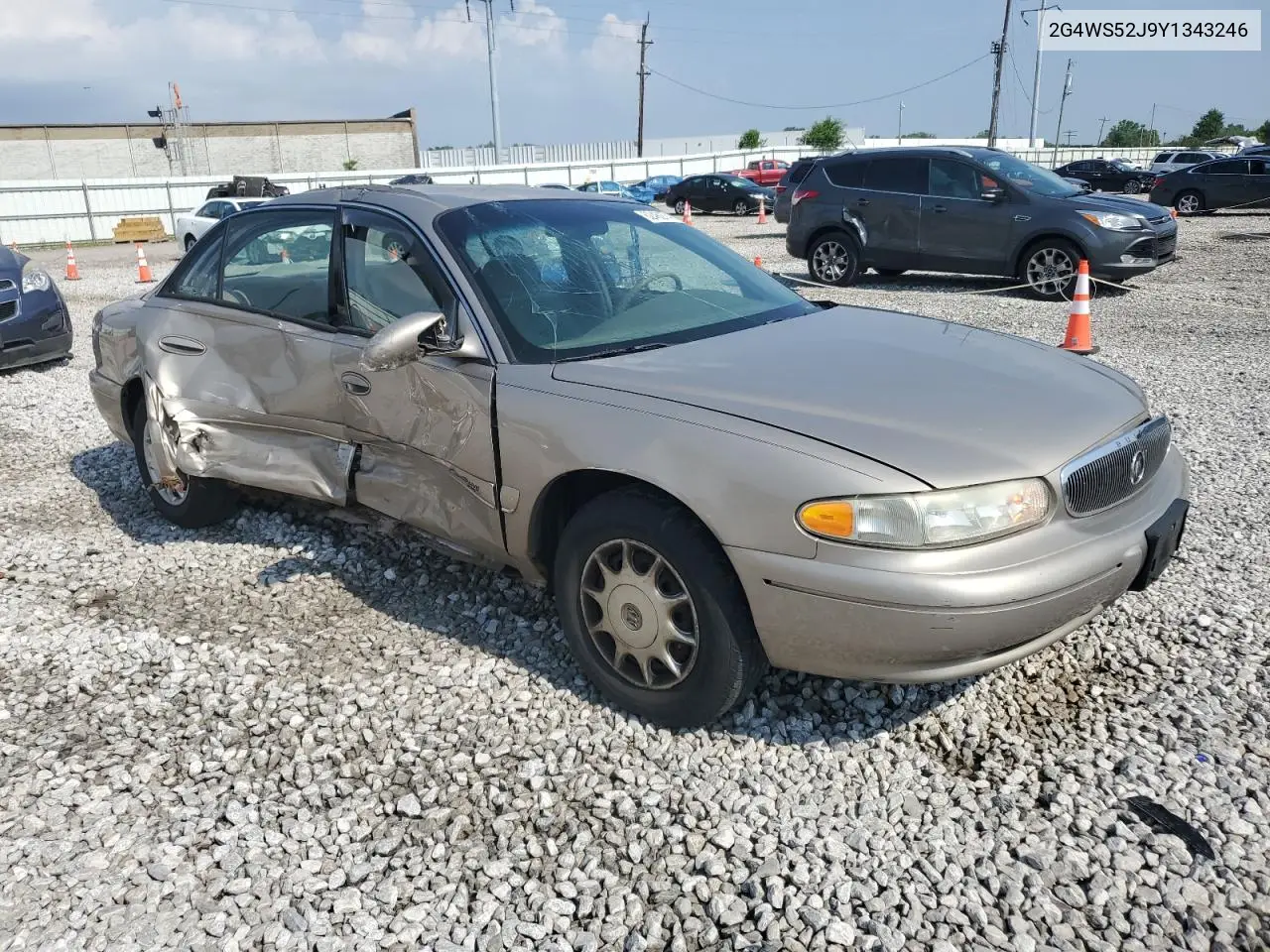 2000 Buick Century Custom VIN: 2G4WS52J9Y1343246 Lot: 62462745