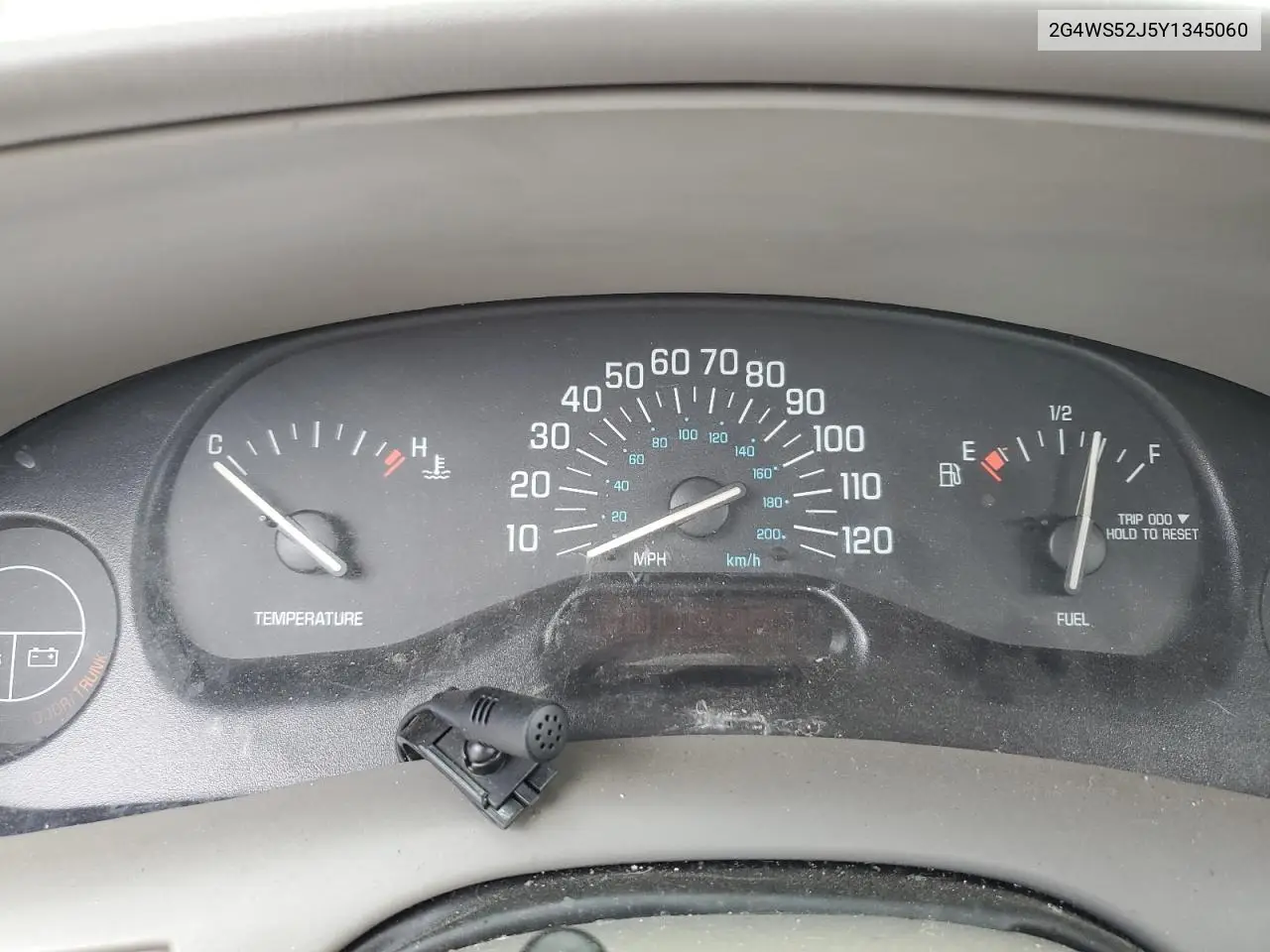 2000 Buick Century Custom VIN: 2G4WS52J5Y1345060 Lot: 64436695