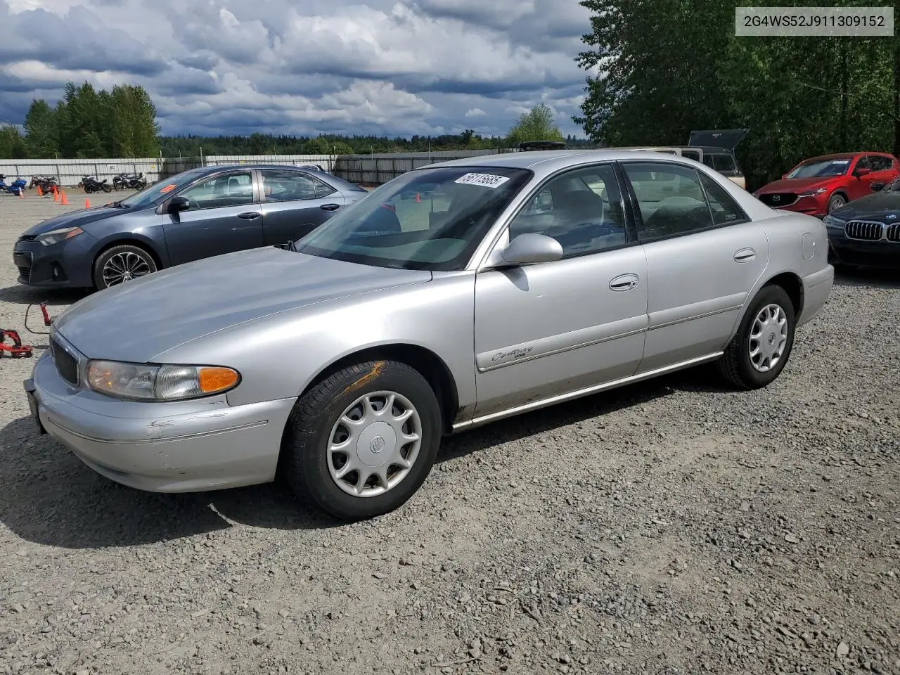 2001 Buick Century Custom VIN: 2G4WS52J911309152 Lot: 56115685