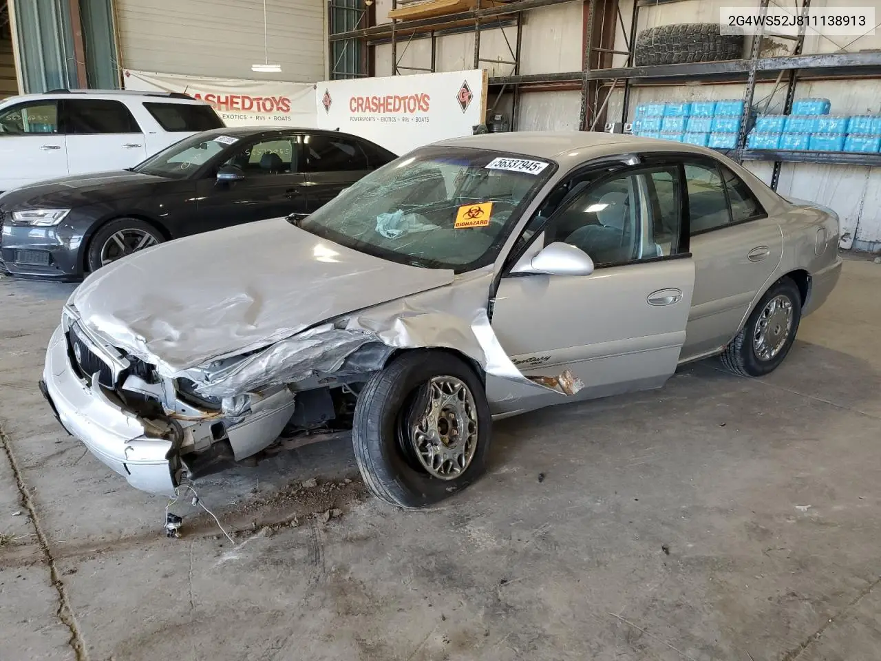 2001 Buick Century Custom VIN: 2G4WS52J811138913 Lot: 56337945