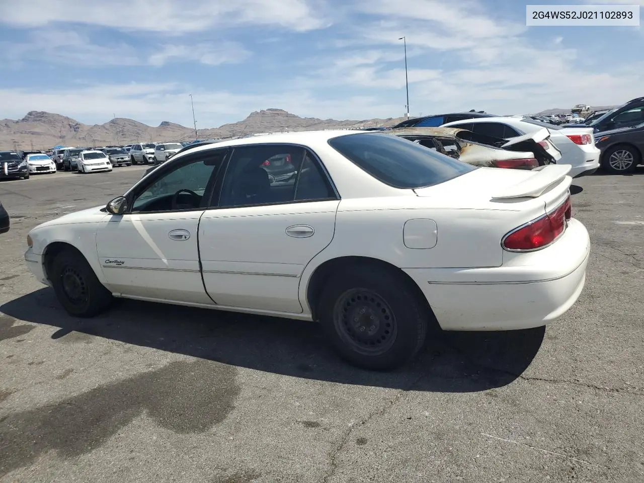 2002 Buick Century Custom VIN: 2G4WS52J021102893 Lot: 52332585