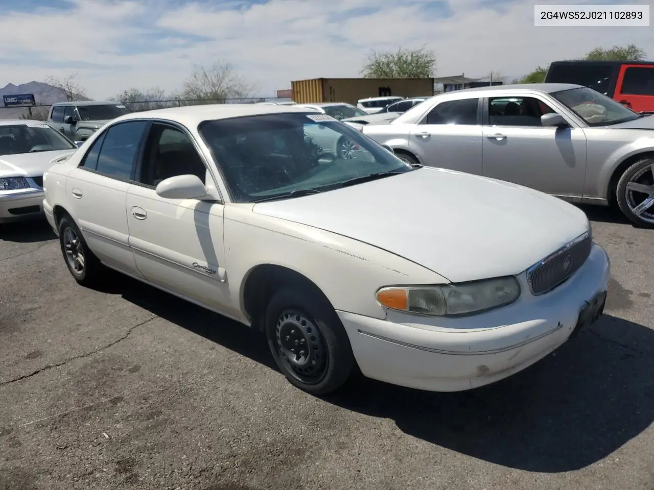 2002 Buick Century Custom VIN: 2G4WS52J021102893 Lot: 52332585
