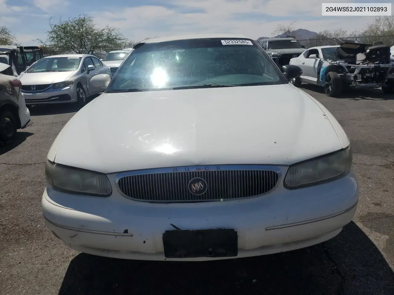 2002 Buick Century Custom VIN: 2G4WS52J021102893 Lot: 52332585
