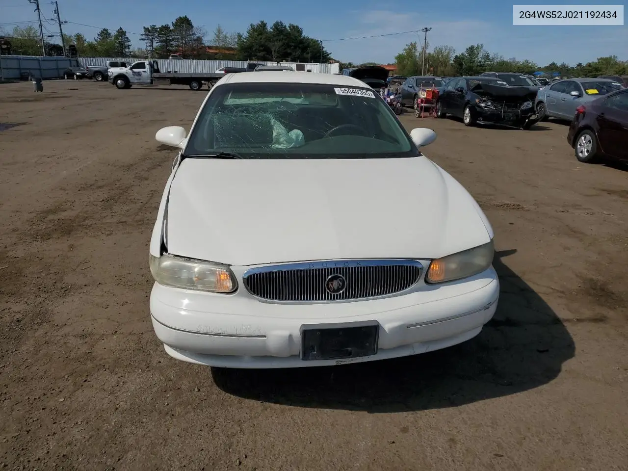 2002 Buick Century Custom VIN: 2G4WS52J021192434 Lot: 55040355