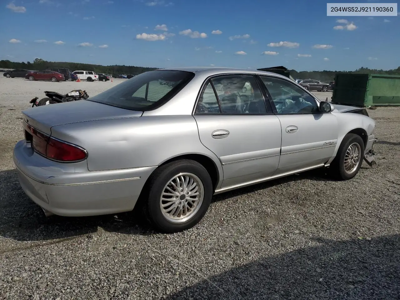 2002 Buick Century Custom VIN: 2G4WS52J921190360 Lot: 55645865