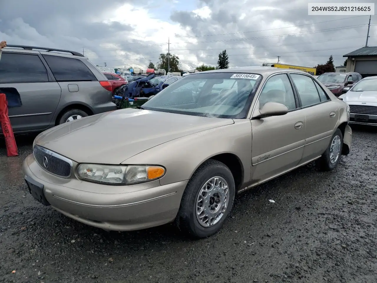 2002 Buick Century Custom VIN: 2G4WS52J821216625 Lot: 56515645