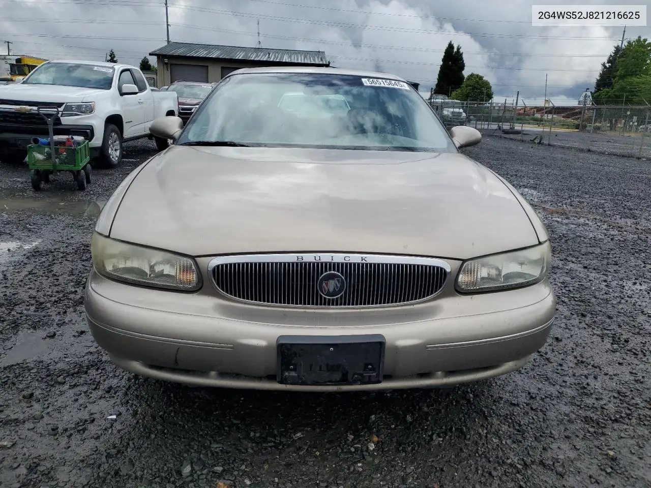 2002 Buick Century Custom VIN: 2G4WS52J821216625 Lot: 56515645