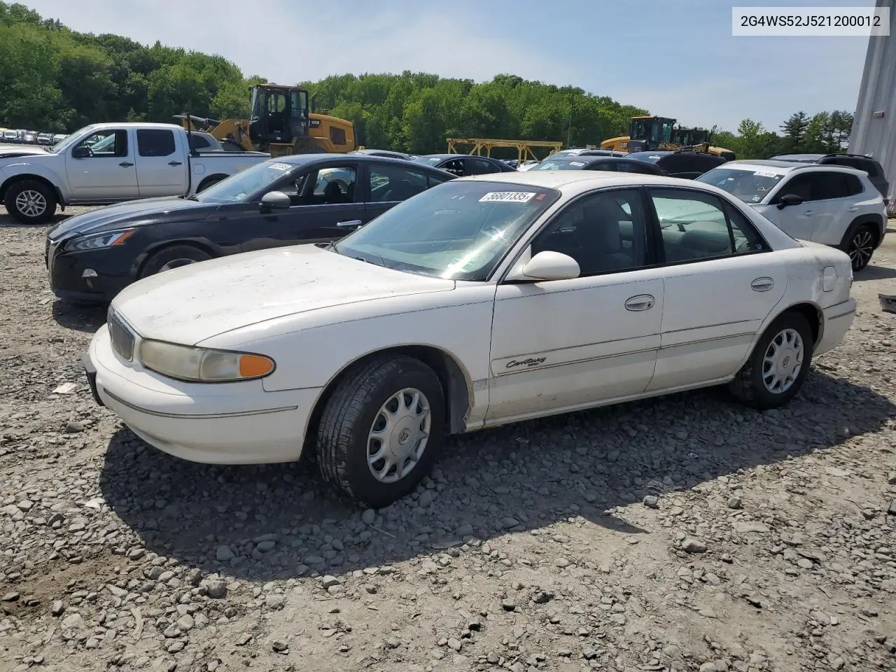 2002 Buick Century Custom VIN: 2G4WS52J521200012 Lot: 56801335