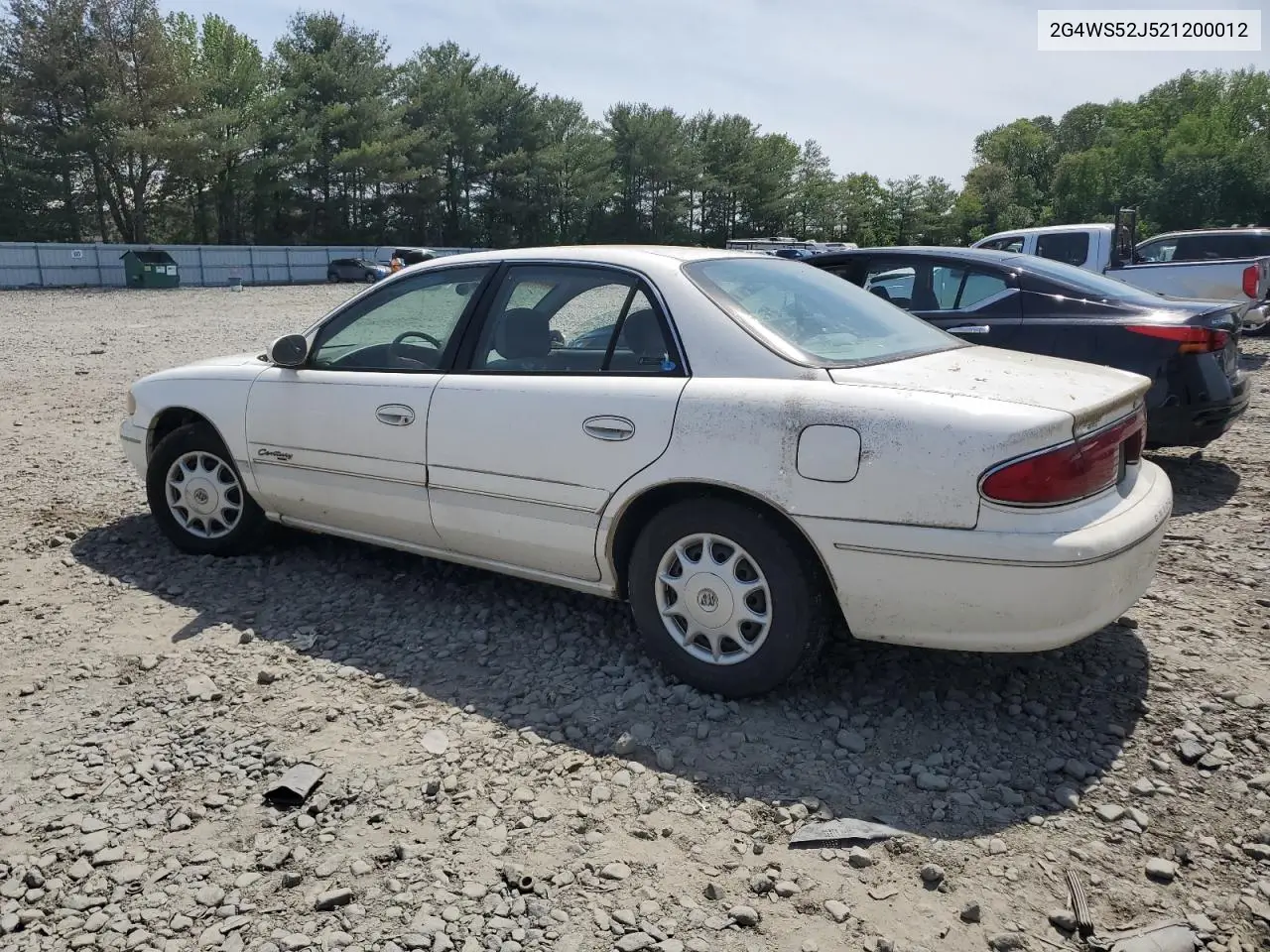 2002 Buick Century Custom VIN: 2G4WS52J521200012 Lot: 56801335