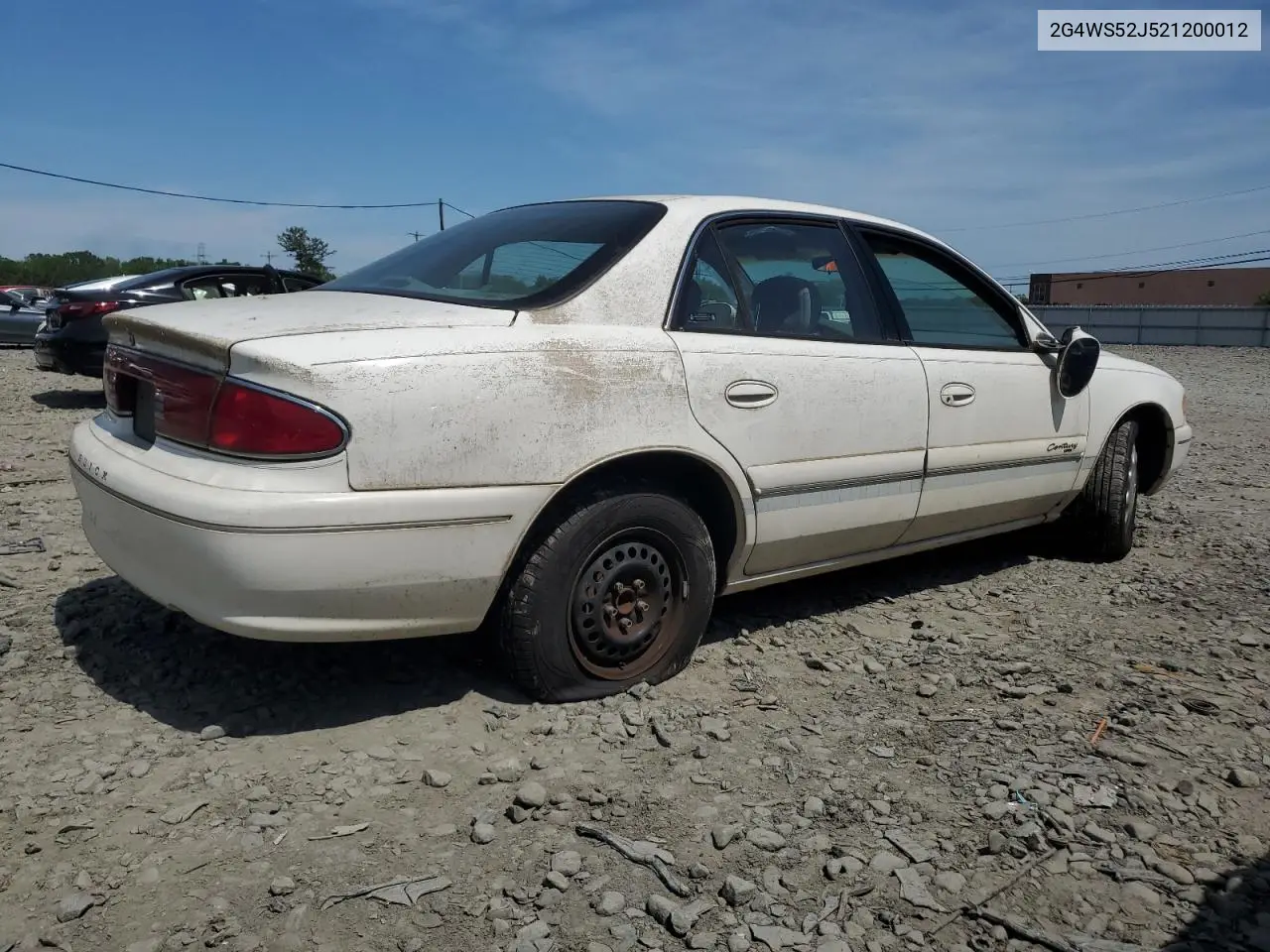 2002 Buick Century Custom VIN: 2G4WS52J521200012 Lot: 56801335