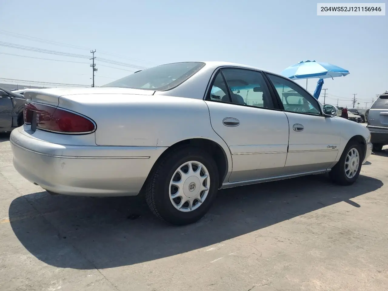 2002 Buick Century Custom VIN: 2G4WS52J121156946 Lot: 62139325