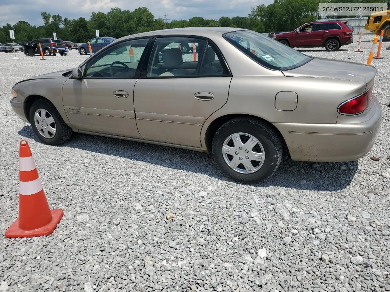 2002 Buick Century Custom VIN: 2G4WS52J721285015 Lot: 62649515