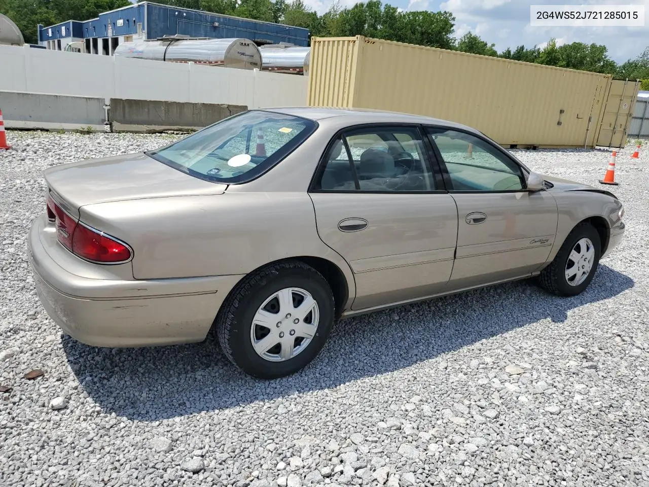 2002 Buick Century Custom VIN: 2G4WS52J721285015 Lot: 62649515