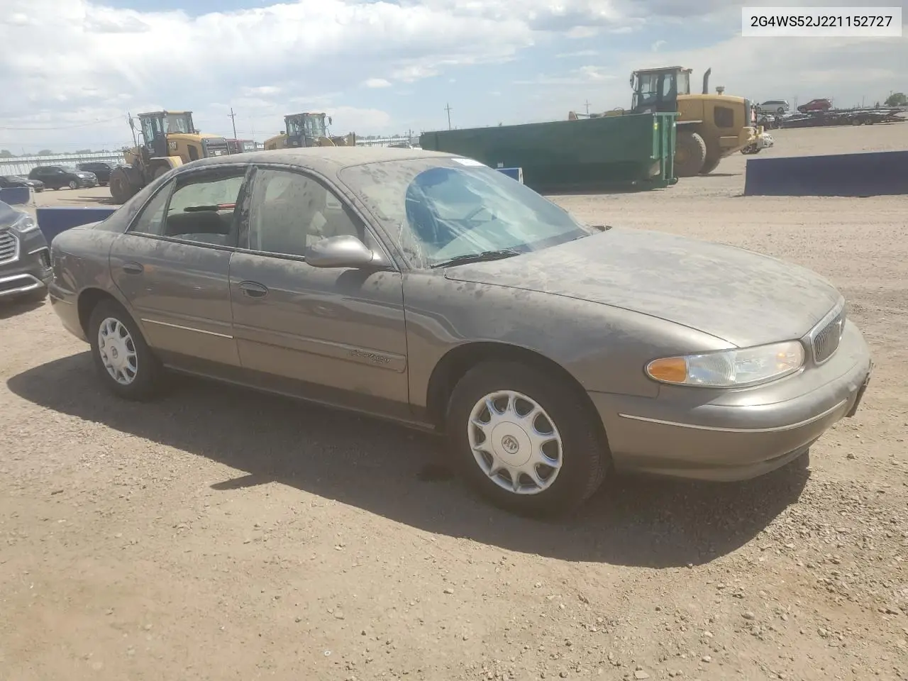 2002 Buick Century Custom VIN: 2G4WS52J221152727 Lot: 64028155