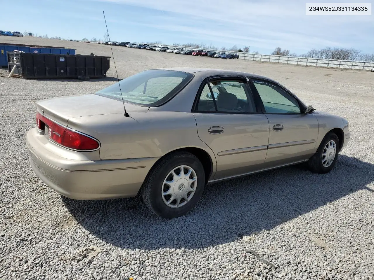 2003 Buick Century Custom VIN: 2G4WS52J331134335 Lot: 49812465