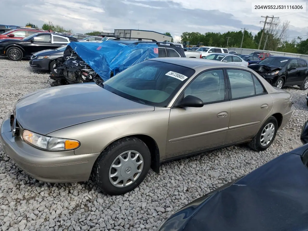 2003 Buick Century Custom VIN: 2G4WS52J531116306 Lot: 56720885