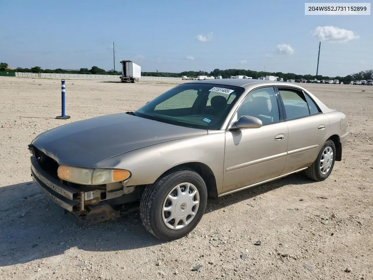2003 Buick Century Custom VIN: 2G4WS52J731152899 Lot: 61551485