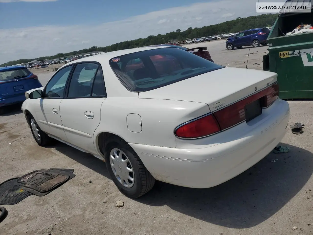 2003 Buick Century Custom VIN: 2G4WS52J731212910 Lot: 61992325