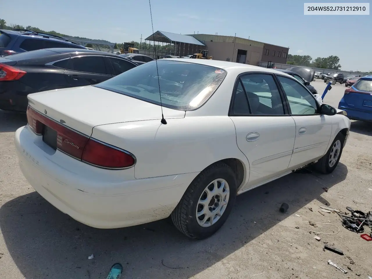 2003 Buick Century Custom VIN: 2G4WS52J731212910 Lot: 61992325