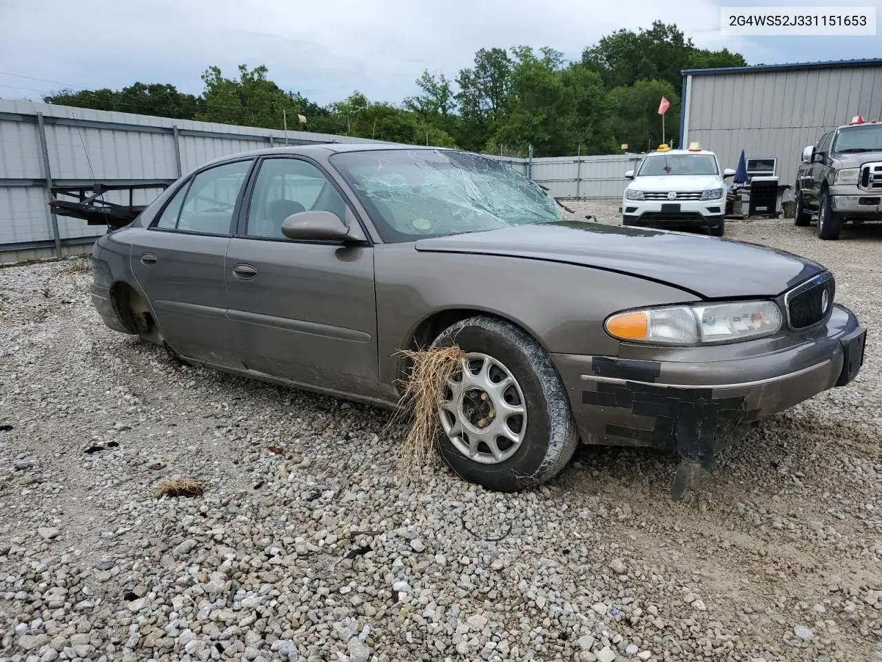2003 Buick Century Custom VIN: 2G4WS52J331151653 Lot: 62572285
