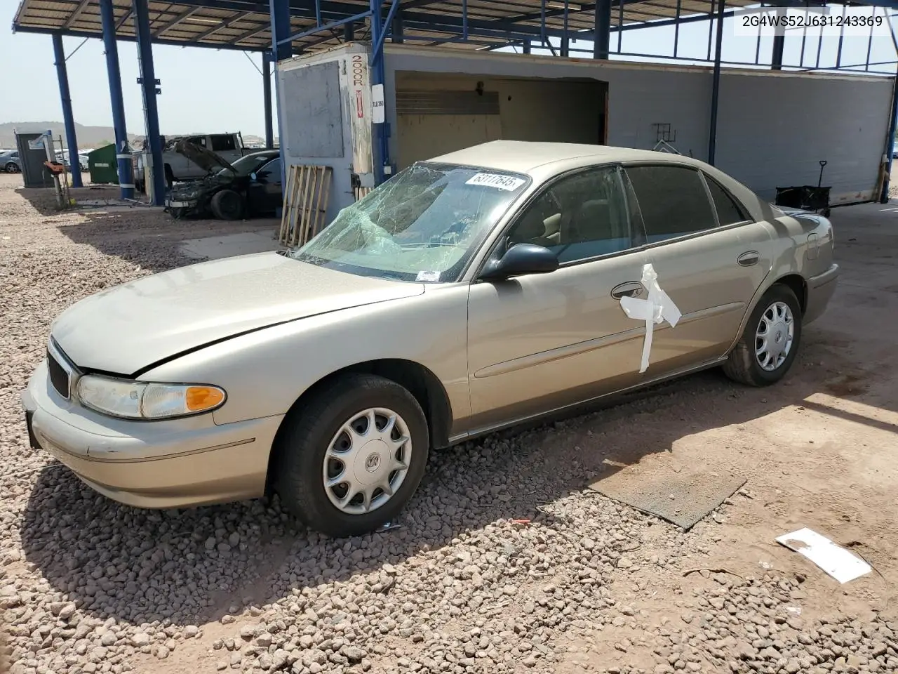 2003 Buick Century Custom VIN: 2G4WS52J631243369 Lot: 63117645