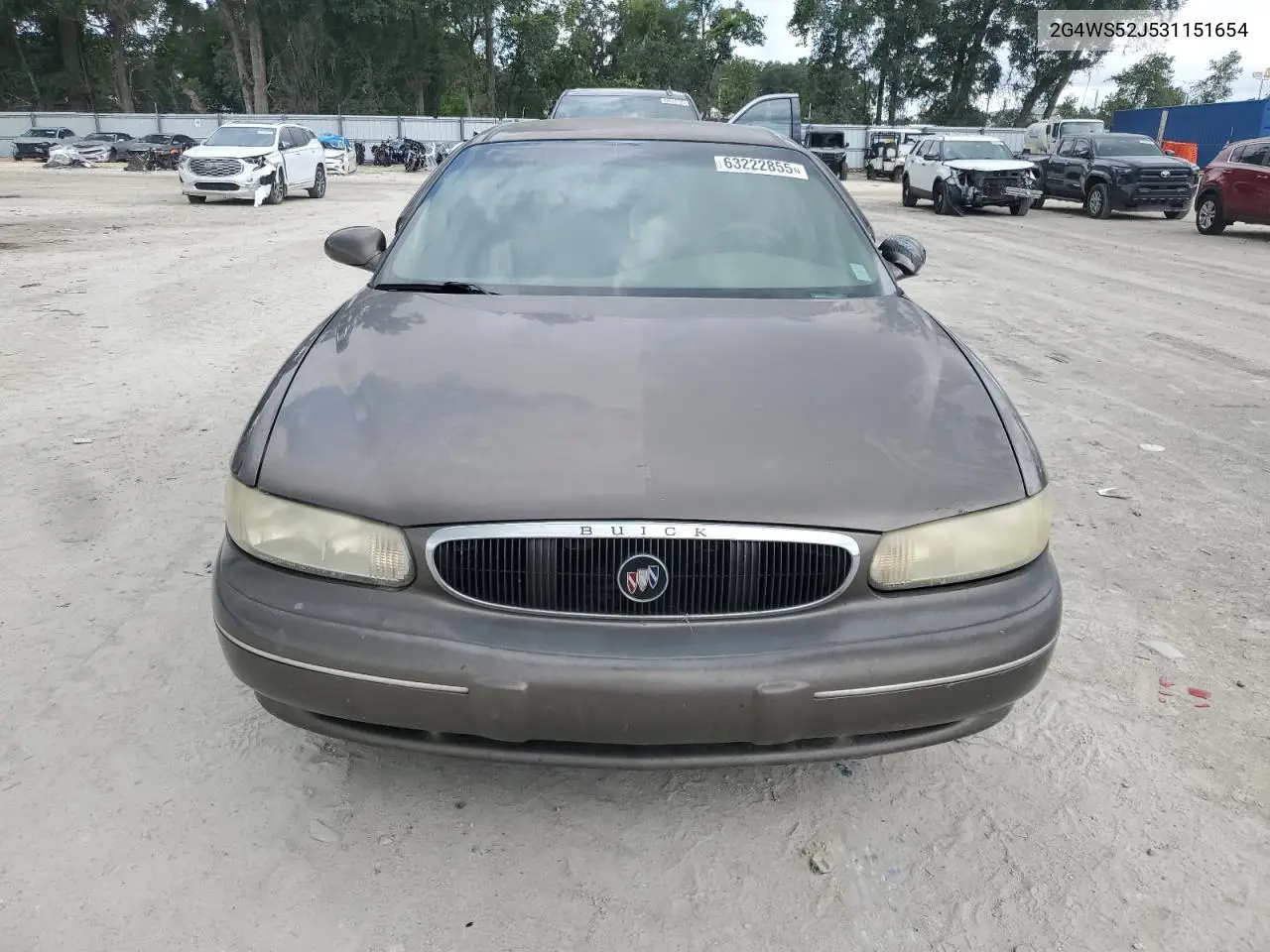 2003 Buick Century Custom VIN: 2G4WS52J531151654 Lot: 63222855