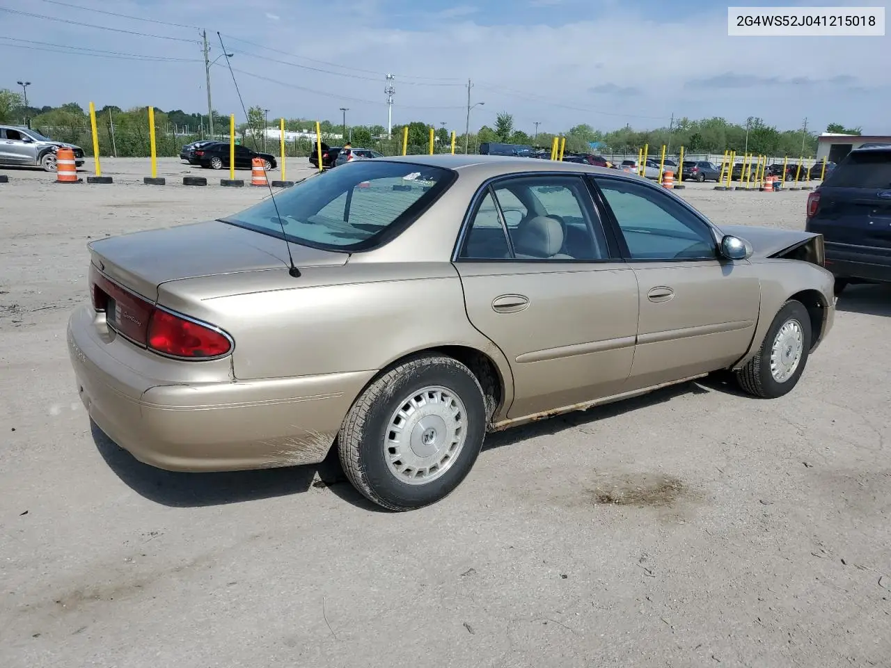 2004 Buick Century Custom VIN: 2G4WS52J041215018 Lot: 55029285