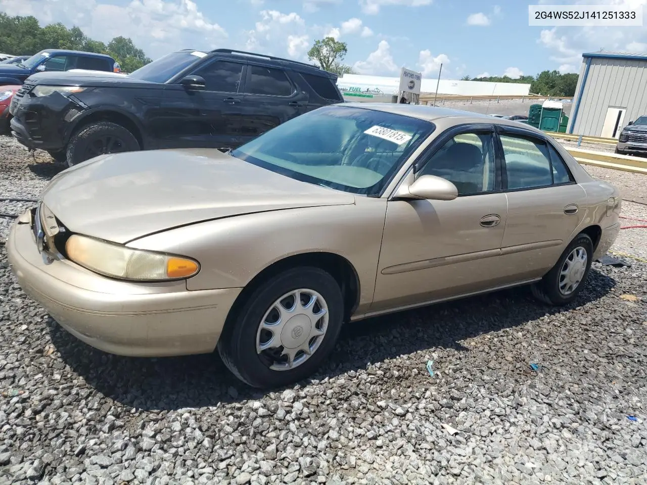 2004 Buick Century Custom VIN: 2G4WS52J141251333 Lot: 63801815