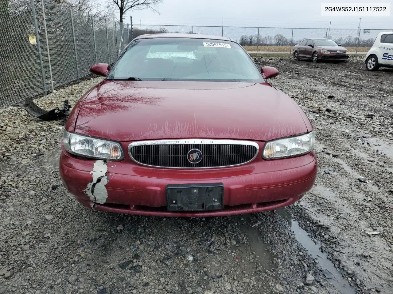 2005 Buick Century Custom VIN: 2G4WS52J151117522 Lot: 52047915