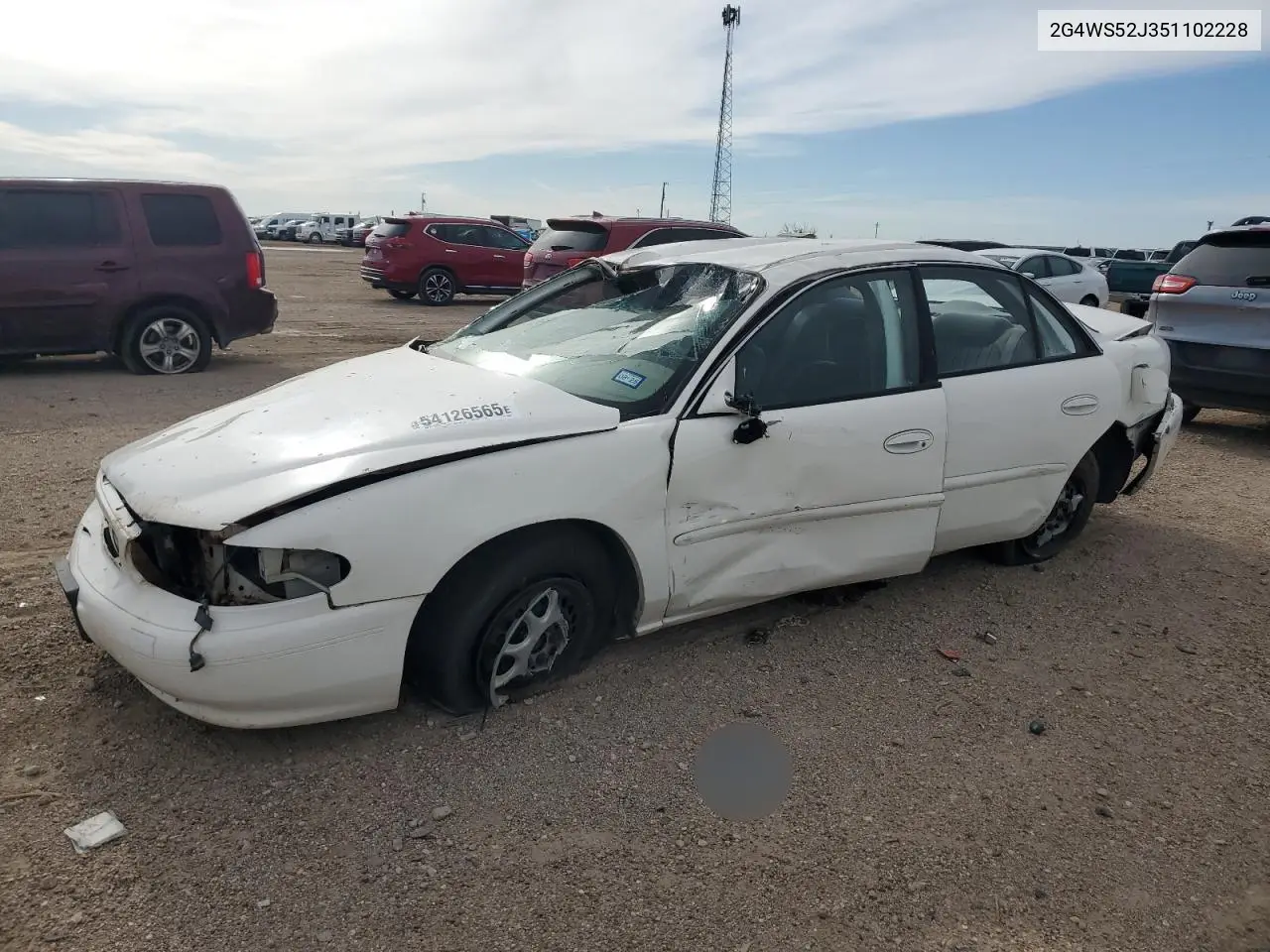 2005 Buick Century Custom VIN: 2G4WS52J351102228 Lot: 54126565