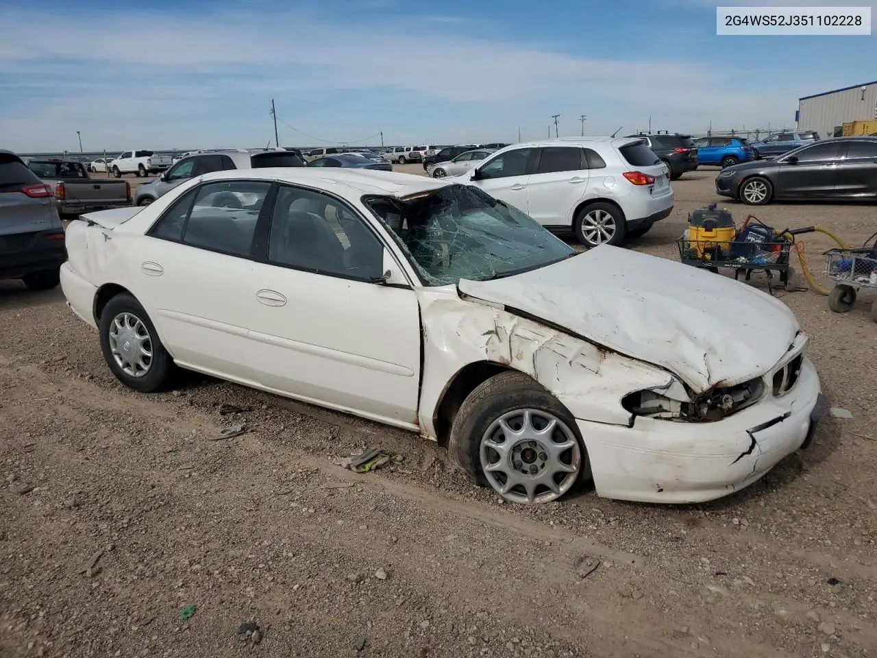 2005 Buick Century Custom VIN: 2G4WS52J351102228 Lot: 54126565