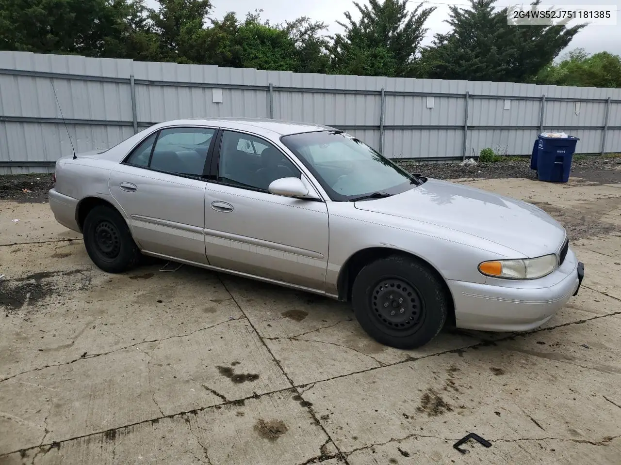 2005 Buick Century Custom VIN: 2G4WS52J751181385 Lot: 55843145