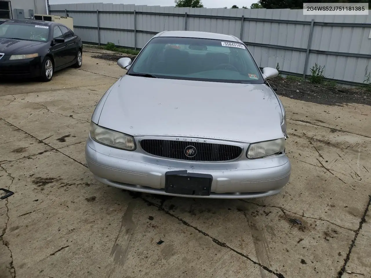2005 Buick Century Custom VIN: 2G4WS52J751181385 Lot: 55843145