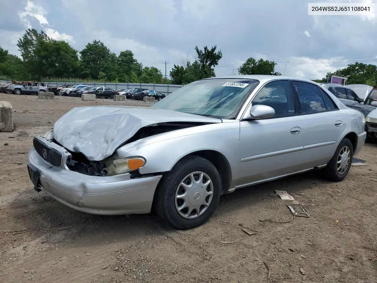 2005 Buick Century Custom VIN: 2G4WS52J651108041 Lot: 61667295