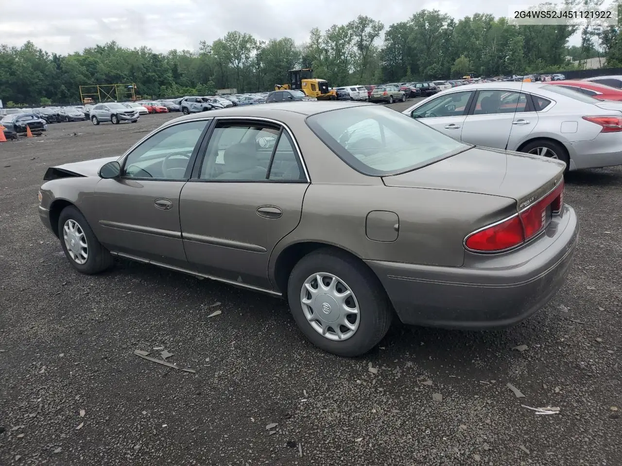 2005 Buick Century Custom VIN: 2G4WS52J451121922 Lot: 63006975
