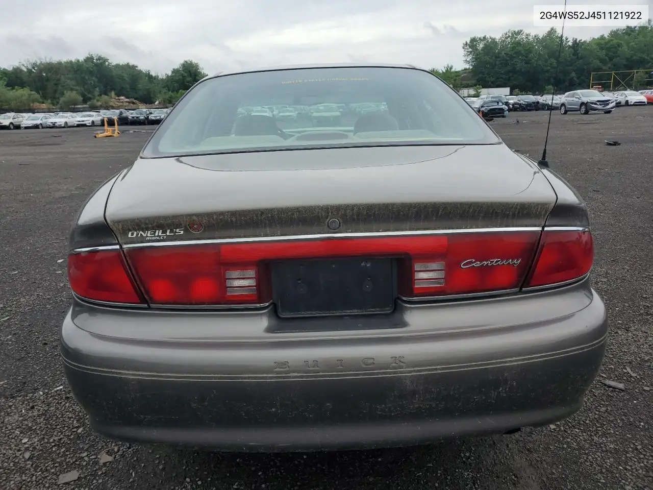 2005 Buick Century Custom VIN: 2G4WS52J451121922 Lot: 63006975