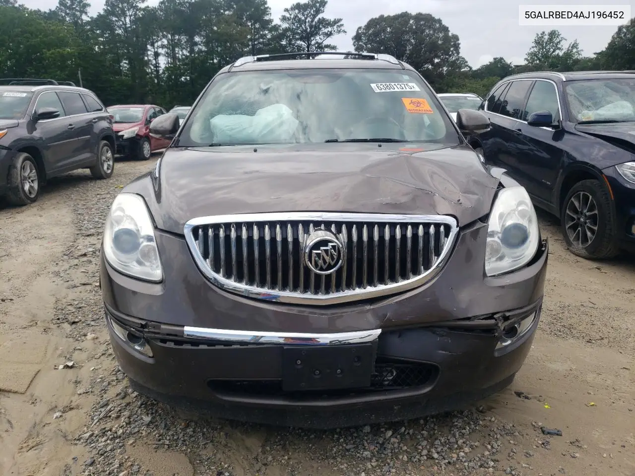 2010 Buick Enclave Cxl VIN: 5GALRBED4AJ196452 Lot: 63801375