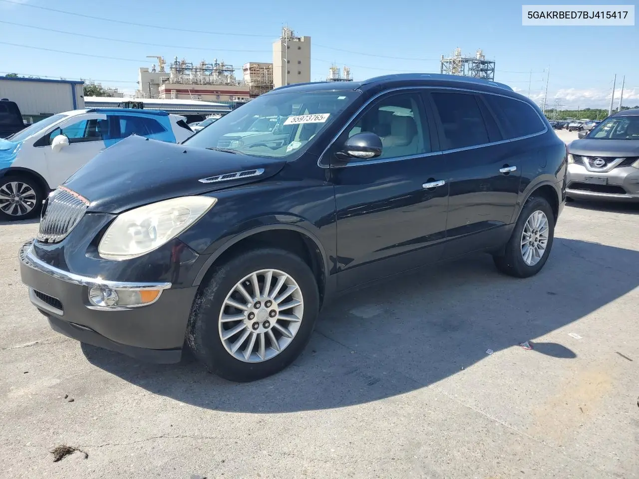 2011 Buick Enclave Cxl VIN: 5GAKRBED7BJ415417 Lot: 55973765