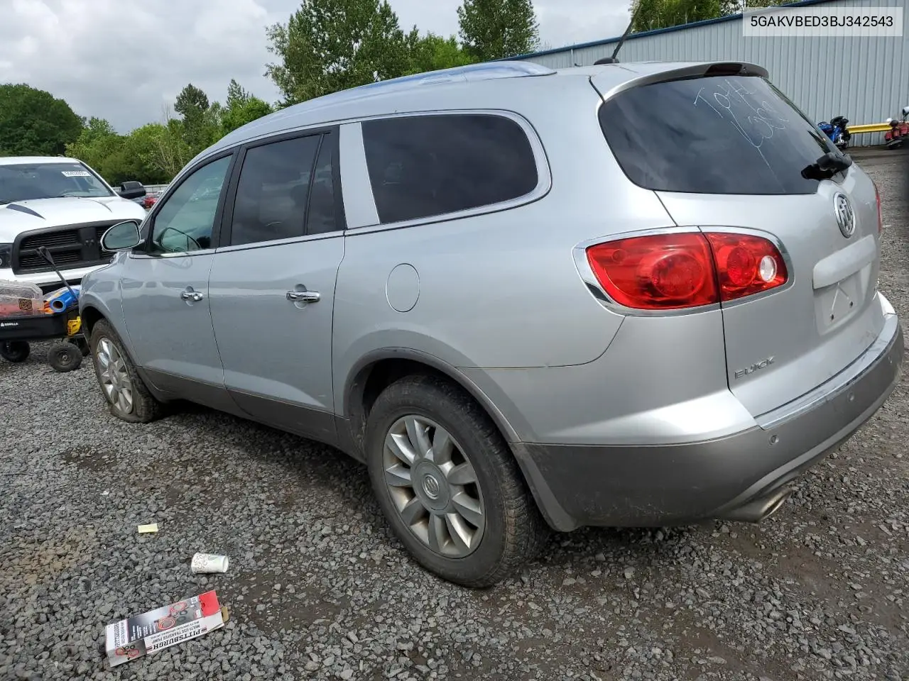 2011 Buick Enclave Cxl VIN: 5GAKVBED3BJ342543 Lot: 56655295