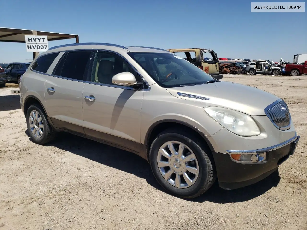 2011 Buick Enclave Cxl VIN: 5GAKRBED1BJ186944 Lot: 56974615