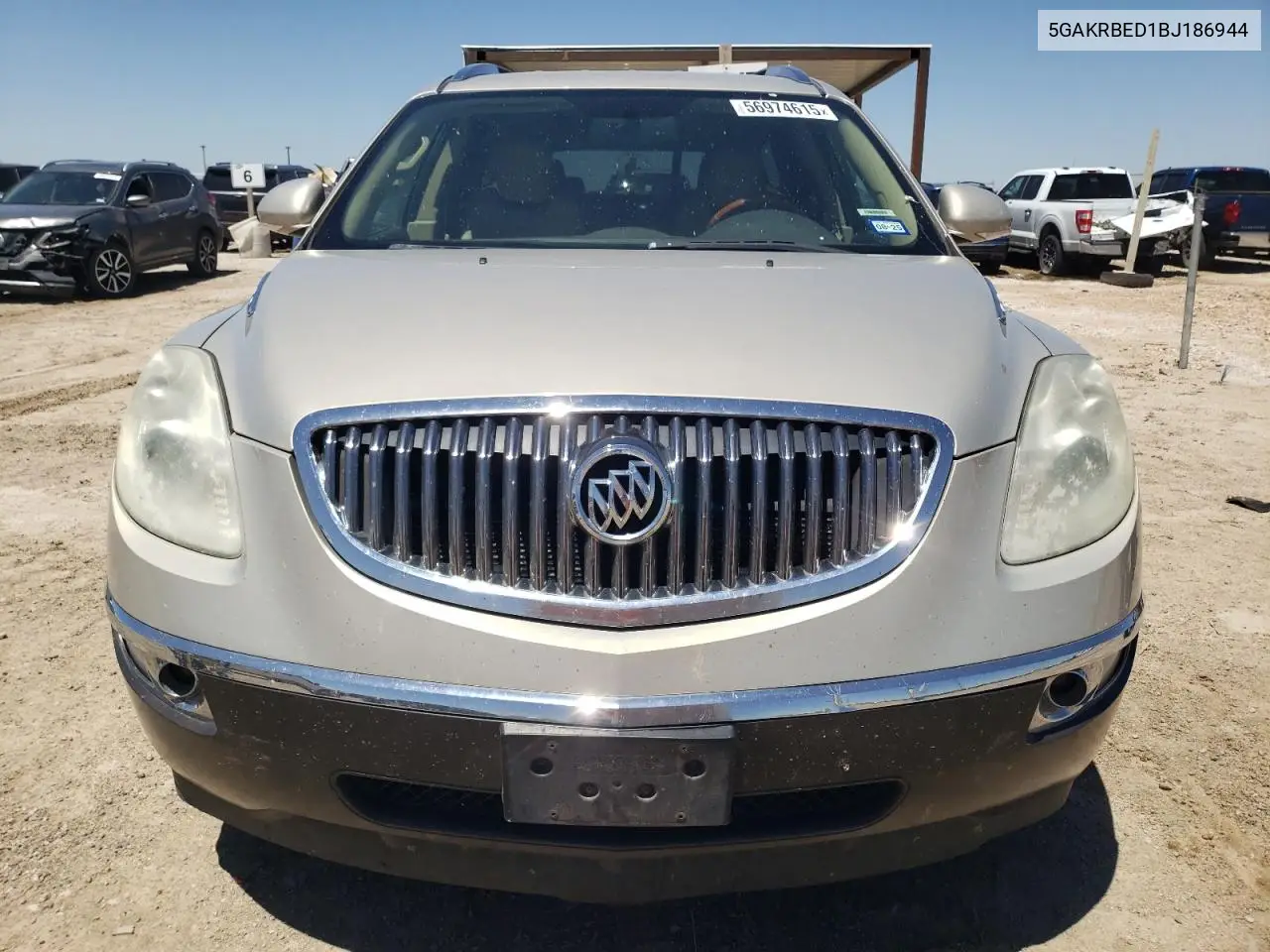 2011 Buick Enclave Cxl VIN: 5GAKRBED1BJ186944 Lot: 56974615