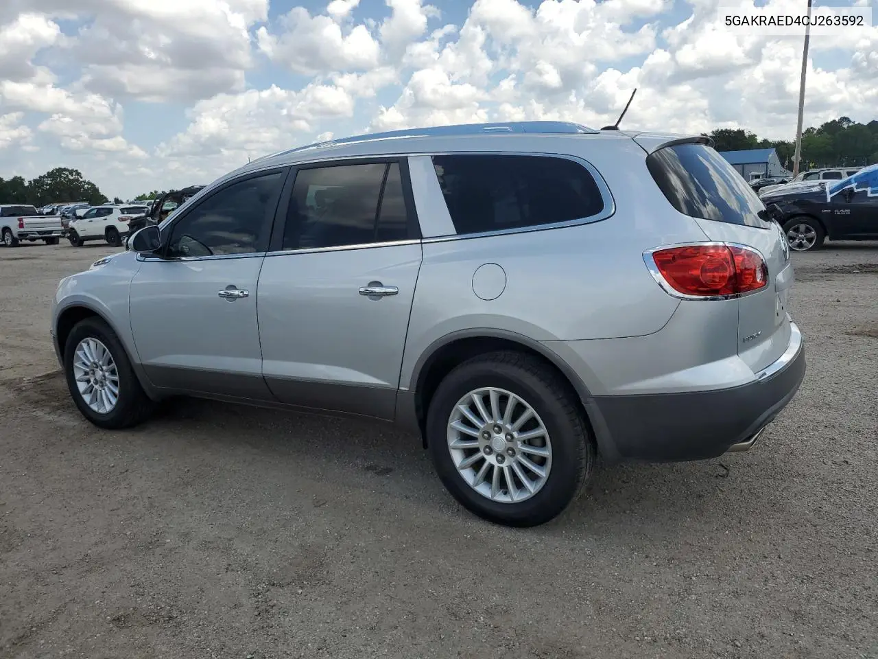2012 Buick Enclave VIN: 5GAKRAED4CJ263592 Lot: 55932935